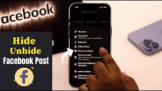 Hide and Unhide Posts on Facebook on Mobile How To [upl. by Ainoek695]