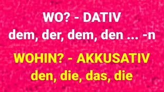 wo wohin von wo woher aus dem Bad ins Bad an den Strand ans Fenster beim Arzt zum Arzt vom [upl. by Tilla]