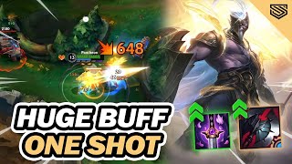 HUGE BUFF TO ONE SHOT PANTHEON JUNGLE 🔥 Pantheon Wild Rift Gameplay [upl. by Kehoe366]