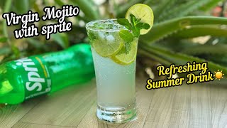 Virgin Mojito  Virgin Mojito with Sprite  Virgin Mojito Recipe With Sprite  Sprite Mojito Drink [upl. by Ittocs]