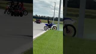 Home Made Street Tires 2024 yz125 yamaha stunt wheelie florida bikelife lotday [upl. by Earaj88]