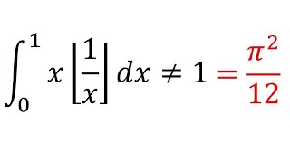 This Integral Went Viral in USA  Integral xfloor1xdx [upl. by Semaj]