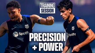 RONDOS 5 A SIDE amp FINSHING DRILLS 💪  FC Barcelona Training 🔵🔴 [upl. by Jere]