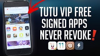 Get TuTu App VIP Free  Tweaked Hacked amp PAID Apps iOS 11  1112 NO PC  Revoke iPhone iPad [upl. by Gerstner702]