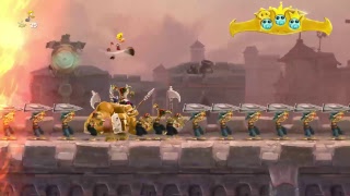 PS4HD Rayman Legends  Castle Rock Song Gameplay [upl. by Bashemath888]