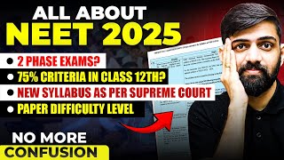 All About NEET 2025 Eligibility Criteria  NEET 2025 Exam Pattern  NTA Latest update NEET 2025 [upl. by Pascia210]