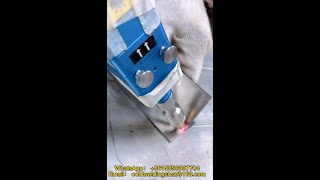 Welding stainless steel sheet metal processing using handheld laser welder [upl. by Yonina]