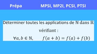 Analysesynthèse exercice prépa MPSI MP2I PCSI PTSI fabfafb [upl. by Aldridge]