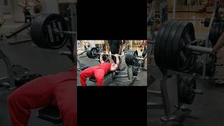 405 BENCH PRESS bodybuilding fitness gym motivation shorts [upl. by Rorry]