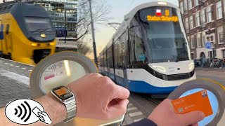 How to use contactless payments on all Public Transport in The Netherlands [upl. by Norry335]