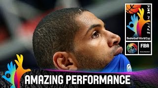 Nicolas Batum  Amazing Performance  SemiFinal  2014 FIBA Basketball World Cup [upl. by Boy]