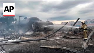 Gas station explosion in Russias Grozny kills at least four people [upl. by Trebuh]