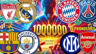 🏆 LOTO FOOT 15 PACTOLE 1 000 000 €  Grille N°78  PRONOSTICS FOOT avec Bayern PSG Liverpool Real [upl. by Sivie309]