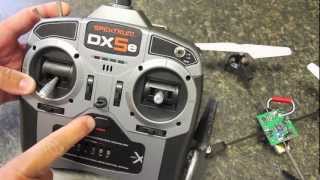 Binding a Spektrum DX5e with a Blade mQX Quadcopter [upl. by Valencia941]