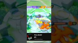 Fire cant do anything to me  leafeon  Pokemon unite gameplay Pokemon video pokemon [upl. by Anovad]