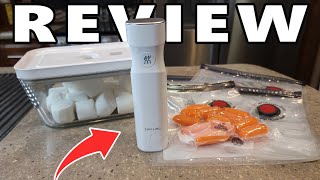 ZWILLING Fresh amp Save Vacuum Sealer Machine Starter Set Review [upl. by Yremogtnom]