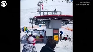 Georgia Ski Lift Failure Sends People Flying Into Air At Least 10 Injured [upl. by Jelena]