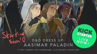 Kickstarter stream Painting some spooky wings for our Aasimar Paladin kickstarter tryout  29 Oct [upl. by Maharba]