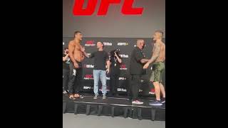 Things got HEATED between Paulo Costa and Marvin Vettori at weighins 👀  Shorts [upl. by Elleda]