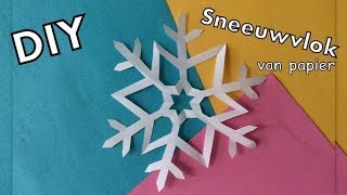 ❄️ DIY KERST SNEEUWVLOK VAN PAPIER KNUTSELEN Makkelijk  Voor kinderen  Craft ideas for kids [upl. by Aloin]