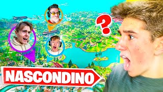 NASCONDINO per tutta LA MAPPA CON 1000 EURO IN PALIO Fortnite ITA [upl. by Lanod]