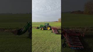 JOHN DEERE 6R 150 mit ein Hatzenbichler Striegel [upl. by Odrautse]