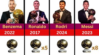 ALL BALLON DOR WINNERS From 1956 to 2024 [upl. by Malvin]