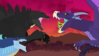 Godzilla vs Zilla Jr  The Final Battle part 33  Godzilla vs Gryphon  DinoMania [upl. by Hen]