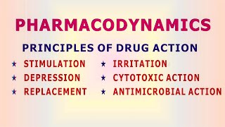 Pharmacodynamics  principles of drug action [upl. by Ennovyhc219]