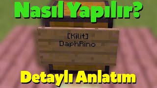 Minecraft Sandık ve Kapı Kilitleme Plugini Detaylı Anlatım lockettepro 18  116 [upl. by Enom227]