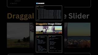 CSS Draggable Image Slider [upl. by Amaerd3]