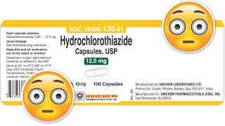 Hydrochlorothiazide Side Effects Dosage amp Uses [upl. by Elke]