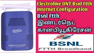 router bsnlftth wifi Bsnl Ftth Internet Configuration Electroline ONT [upl. by Anifesoj]