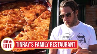 Barstool Pizza Review  Tinrays Family Restaurant Brockton MA presented by BODYARMOR [upl. by Akram]