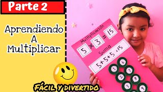 Como enseñar las tablas de multiplicar de manera ✅fácil y divertidaPARTE 2 [upl. by Atinreb449]