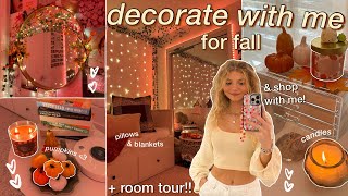 FALL ROOM MAKEOVER decorate amp shop with me  ROOM TOUR 2022 [upl. by Longley]