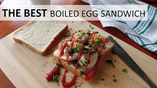 Boiled Egg Sandwich Recipe  Egg Sandwich  foodandfrolic [upl. by Willem]