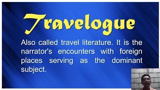 Travelogue  Creative Nonfiction [upl. by Hoffmann]