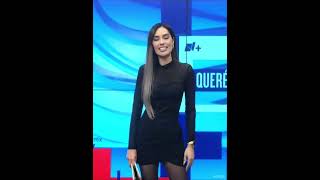 BÁRBARA CÁRDENAS BLACK MINI DRESS AND PANTYHOSE Pt4 [upl. by Laertnom753]