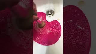 Face wash to clean makeup brushes music edm fy cleaning makeup shortsvideo shorts [upl. by Wyly674]