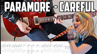 Paramore  Careful  GUITAR COVER  TAB [upl. by Tiffie]