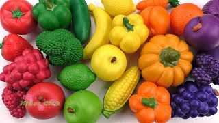 Aprende los Nombres de Frutas y Verduras con Juguetes en Espanol [upl. by Laamaj]