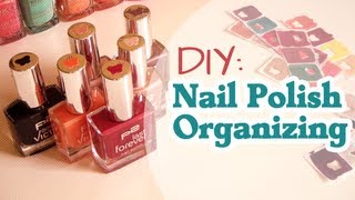 DIY Nail Polish Organizing [upl. by Airretal9]