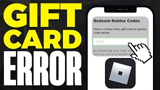 How To Fix An Unexpected Error Occurred When Redeeming The Roblox Gift Card [upl. by Ivz]