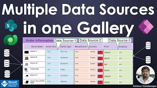 Multiple Data Sources in one Gallery Power Apps [upl. by Reeves375]