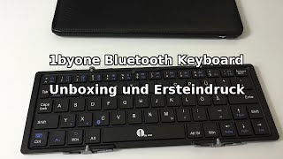 1byone Bluetooth Keyboard Unboxing Taugt das was [upl. by Hemetaf]