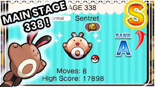 Pokemon Shuffle  Main Stage 338  Sentret ItemlessRematch for the S [upl. by Hambley267]