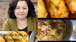 Sarmale Keto cu ciuperci și carne de curcan [upl. by Natsreik]