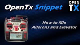 OpenTx Snippet • How to Mix Aileron and Elevator for Elevons [upl. by Kataway]