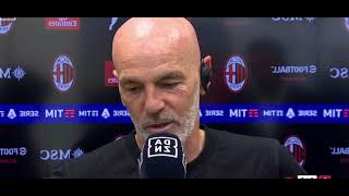 PIOLI saluta emozionato post Milan Salernitana 33 con lacrime😭 [upl. by Spanos745]